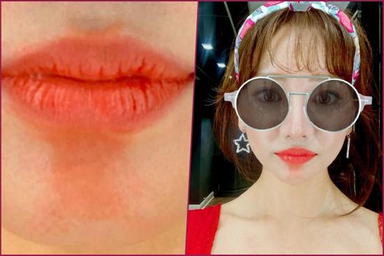 Hari Won đăng ảnh cận mặt đầy rạng rỡ, CĐM nhanh chóng 'soi' vết kì lạ dưới đôi môi