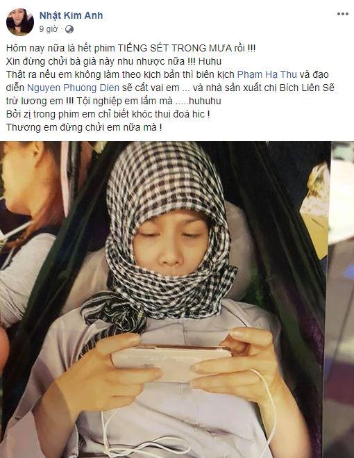 Bị chê khóc quá nhiều ở Tiếng sét trong mưa, Nhật Kim Anh lên tiếng: Nếu không làm theo sẽ bị cắt vai-3