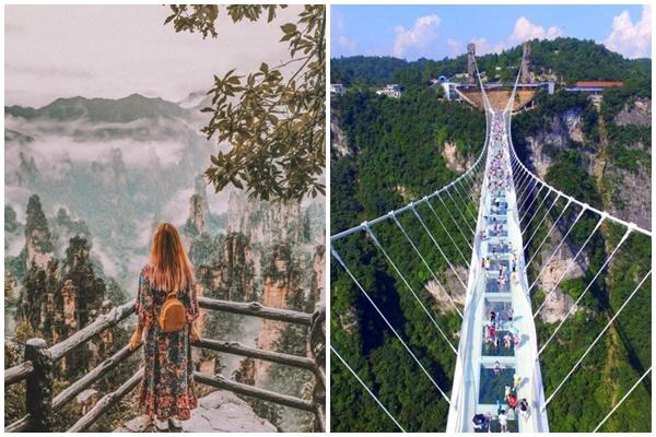 Cầu kính dài 268 m treo ngang hẻm núi ở Trung Quốc-1