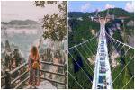 Cầu kính dài 268 m treo ngang hẻm núi ở Trung Quốc-1