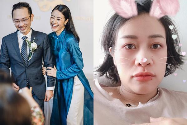 Thả nhẹ ảnh mặt mộc ở tháng thứ 7 thai kỳ, MC Phí Linh gây bất ngờ về nhan sắc-2