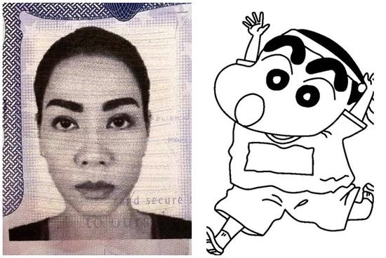 Thu Minh khoe ảnh visa mà ai cũng phải cạn lời vì hàng lông mày sâu róm như mặt nạ Halloween