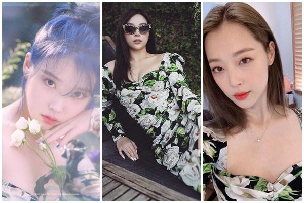 Dù đã là mẹ hai con nhưng Huyền Baby chẳng ngán đụng hàng đầm hiệu 60 triệu đồng với Sulli và IU-8