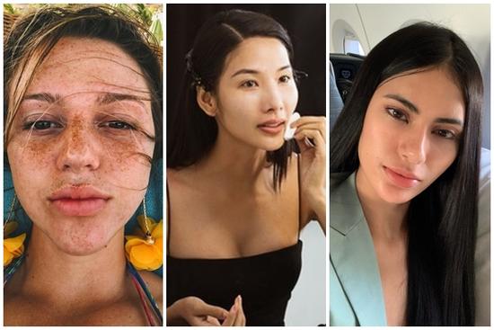 Mặt mộc của thí sinh Miss Universe 2019: Hoàng Thùy lộ vết thâm mụn, Puerto Rico dày đặc tàn nhang, Philippines đẹp phát hờn
