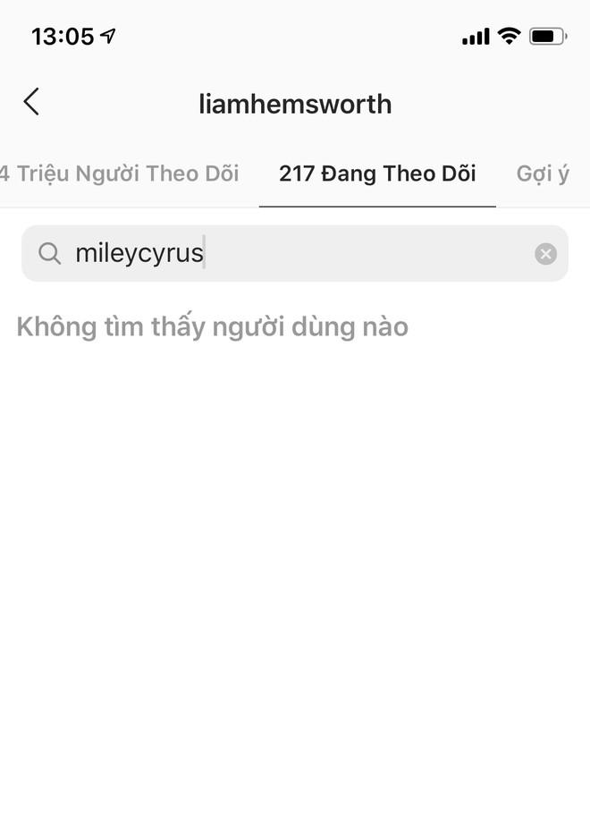 Miley Cyrus và Liam Hemsworth hủy theo dõi trên mạng xã hội-1