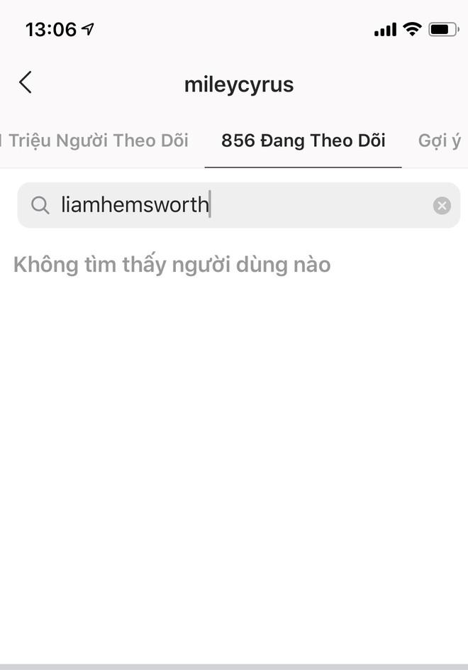 Miley Cyrus và Liam Hemsworth hủy theo dõi trên mạng xã hội-2