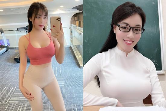 Diện chiếc quần dễ gây hiểu lầm không mặc gì, nữ giảng viên hotgirl lộ 3 vòng nảy nở sau 1 tháng lấy chồng