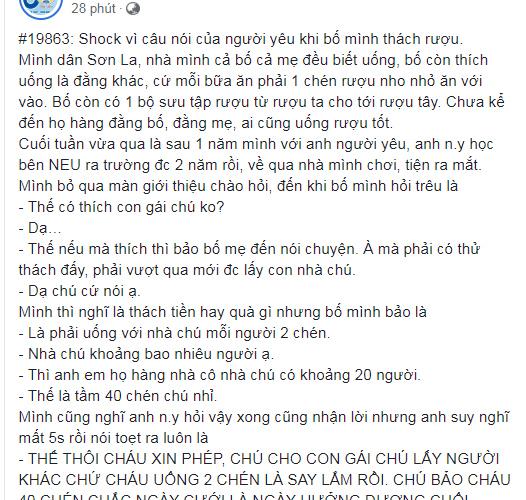 Bố bạn gái thách rượu, chàng trai nói một câu rồi bỏ về... vĩnh viễn, cô gái thì tím mặt không hiểu vì sao bị chia tay-1