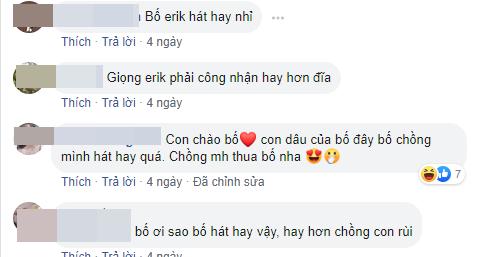 Khi bố Erik hát Có Tất Cả Nhưng Thiếu Anh: Fan tranh nhau làm con dâu, Erik cười xỉu vì ông bô gãy giọng-3