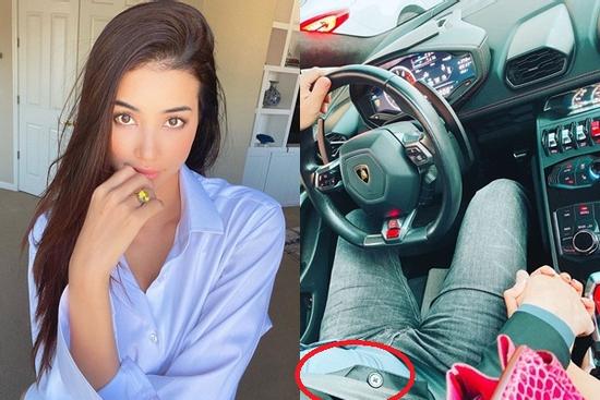 Phạm Hương nhỏ giọt ảnh bạn trai, dân mạng chỉ chăm chăm nhìn 'bụng bia' của đại gia lái xế sang