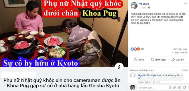 Dân mạng kêu gọi tẩy chay Khoa Pug sau vụ nói phụ nữ Nhật quỳ khóc-1
