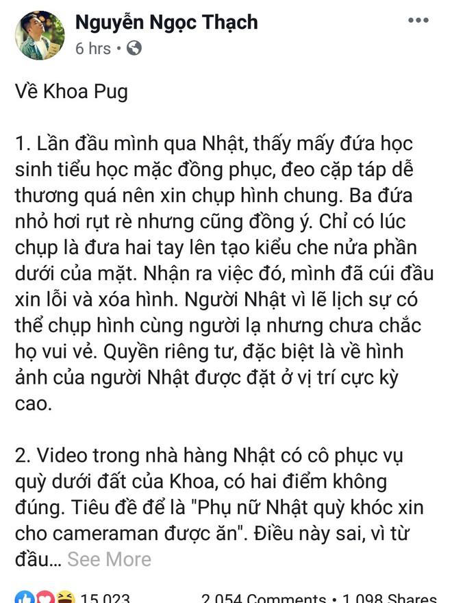 Dân mạng kêu gọi tẩy chay Khoa Pug sau vụ nói phụ nữ Nhật quỳ khóc-2