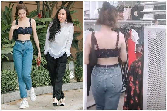 Ngọc Trinh diện áo chỉ che nổi vòng 1 ra phố đối lập Phượng Chanel kín cổng cao tường vẫn bị chê 'lúa'