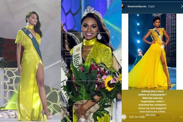 Cú xoay váy của HHen Niê đã làm cho cựu Miss Univere bấn loạn thét lên vì  yêu thích