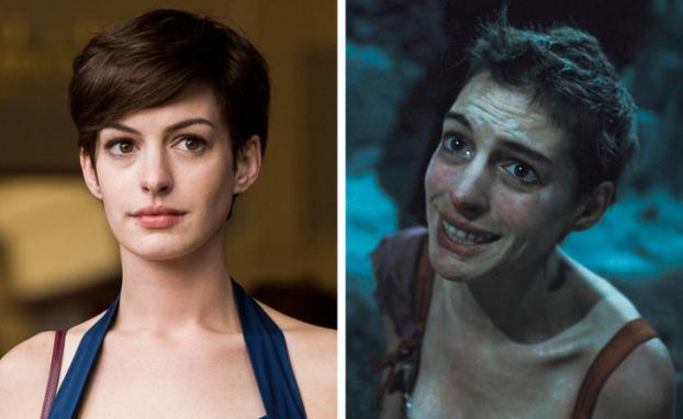 Trong "Những người khốn khổ", Anne Hathaway đã giảm 5kg trong vòng 3 tuần trước khi khởi quay và trong suốt quá trình quay phim, nữ diễn viên này còn tiếp tục giảm thêm 7kg nữa.