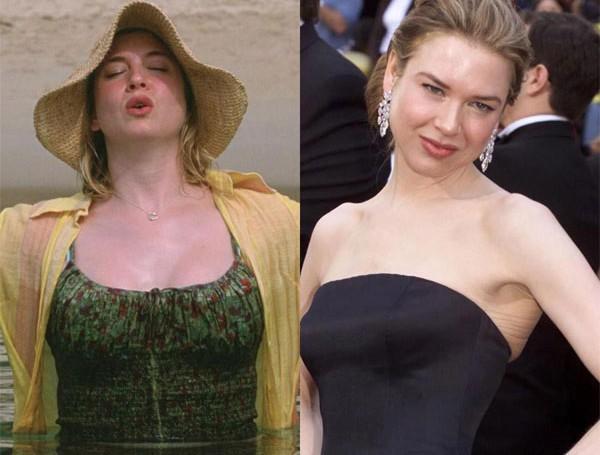 Renee Zellweger tăng gần 13kg cho vai diễn trong “Bridget Jones’s Diary” vào năm 2001 và 2004