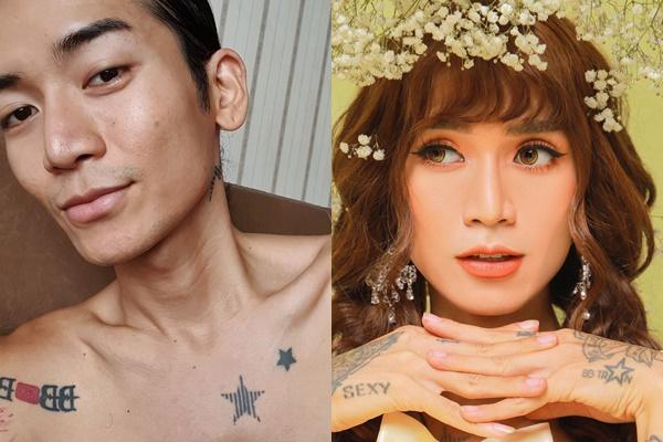 Xuất hiện thanh niên xăm trổ ăn mặc trên đàn bà dưới đàn ông, biết giới tính thật mà choáng-9