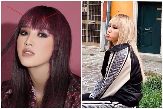 Thợ photoshop non tay hô biến tóc mới cho Bảo Thy còn 'khuyến mãi' thêm vầng trán hồng rực