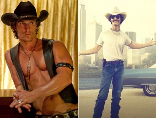 Nam diễn viên Matthew Mcconaughey khi đóng phim “Dallas buyers club” cũng phải giảm tới 21 kg cho vai diễn một người bị HIV giai đoạn cuối.