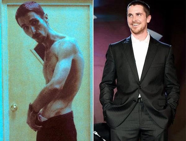 Được biết đến như là “người cao su” của Hollywood, Christian Bale biến việc tăng giảm cân nặng cực đoan trở thành thương hiệu của cá nhân anh. Đỉnh cao của việc ép cân hành xác mà Bale từng thực hiện là thời anh đóng vai bệnh nhân chứng mất ngủ trong The machinist. Nam tài tử ăn kiêng, hút thuốc lá và uống whiskey liên tục cho đến khi giảm được 27 kg.