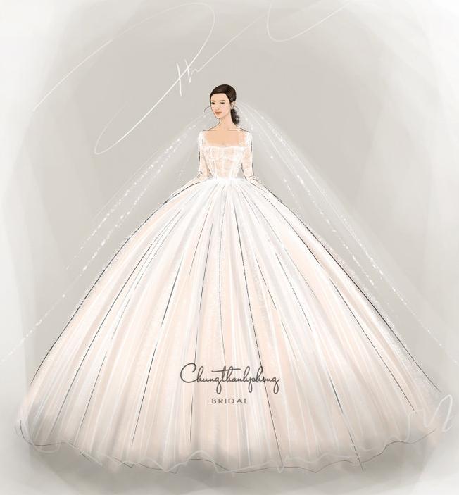 Lộ diện 2 mẫu váy cưới siêu khủng của Đông Nhi mà đến Ông Cao Thắng cũng chưa thấy tận mắt-2