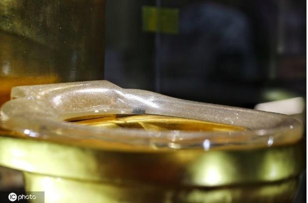 Ngắm bồn cầu vàng nạm hàng vạn viên kim cương-2