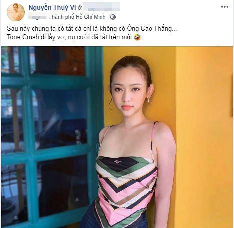 Thúy Vi đăng đàn nói về chuyện tình với Ông Cao Thắng, dân mạng vô tình soi ra điểm này-1