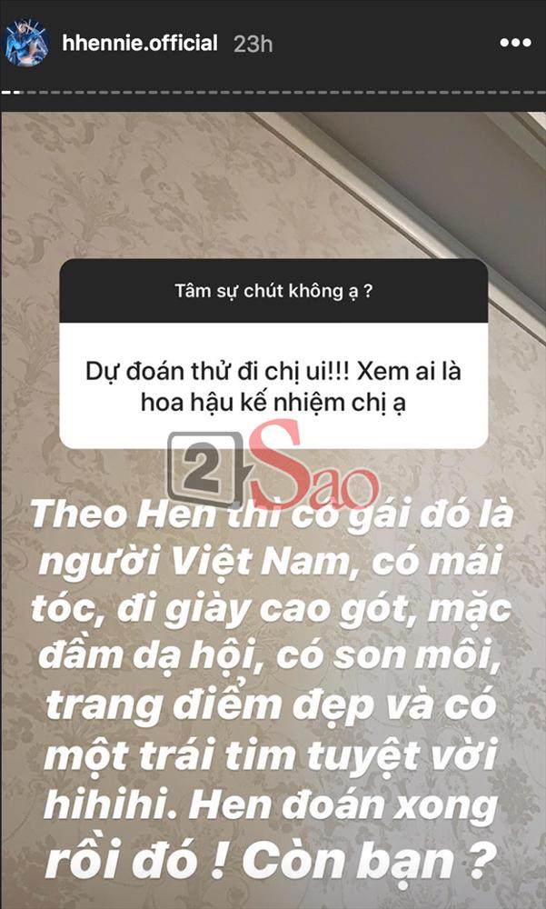 HHen Niê tiết lộ dự đoán về tân Hoa hậu Hoàn vũ Việt Nam 2019-1