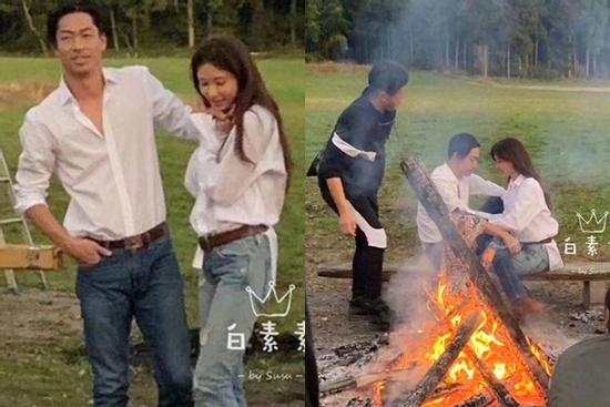 Siêu mẫu Lâm Chí Linh chụp ảnh cưới với sơ mi trắng