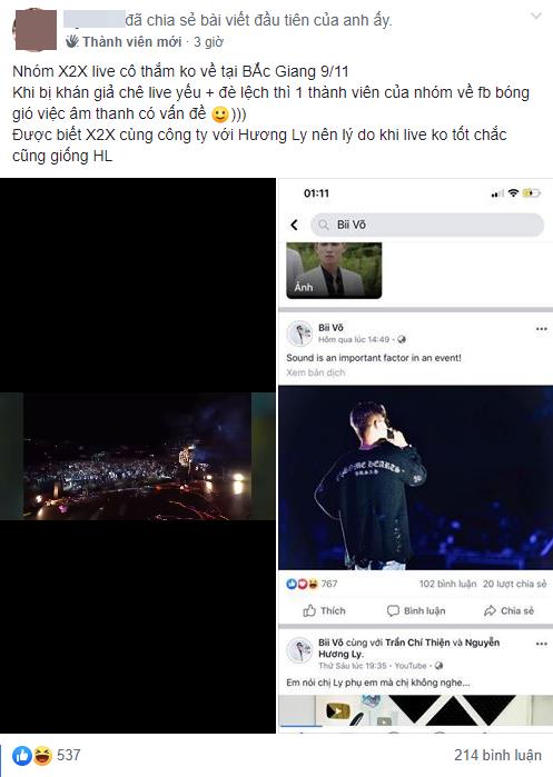 Bị chê hát live yếu, đè lệch nhạc, tân binh X2X học tập Hương Ly đổ lỗi cho âm thanh sự kiện?-2