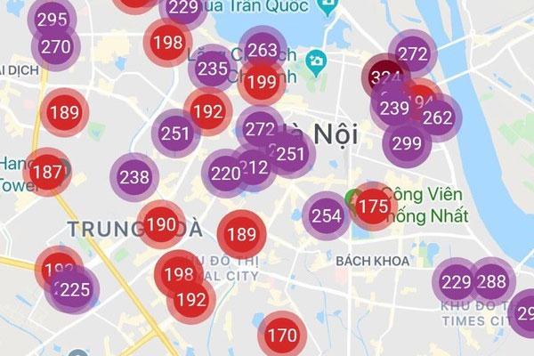 Không khí Hà Nội tiếp tục ở mức ô nhiễm nặng, rất có hại cho sức khỏe-8