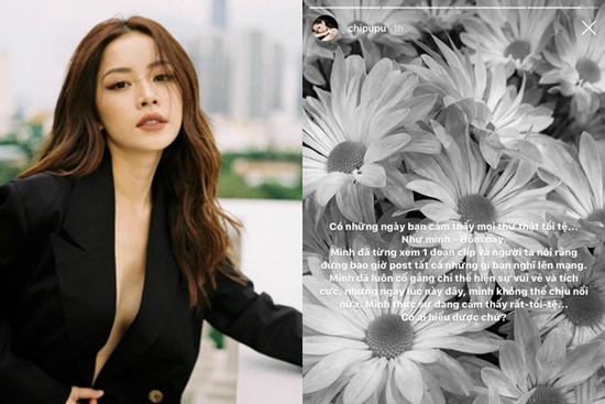 Chi Pu chia sẻ cảm thấy tồi tệ