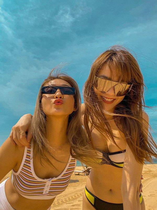 Hậu đám cưới thế kỷ, Minh Hằng - Khả Ngân thả dáng nóng bỏng với bikini nhỏ xíu-7