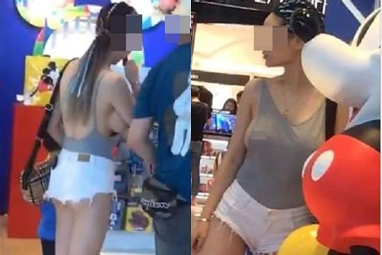 Mặc áo hở toang hoác như không, cô gái 'ngực một mét' gây náo loạn rạp chiếu phim