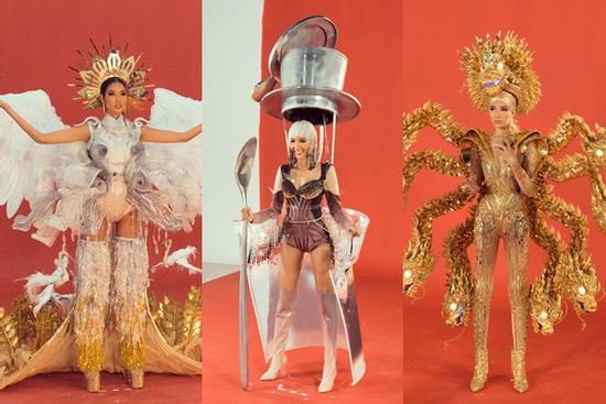 Lộ diện 3 quốc phục thi Miss Universe 2019 của Hoàng Thùy: Khán giả ủng hộ 'Cafe phin sữa đá'