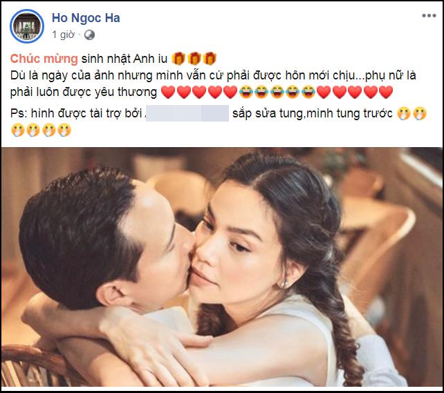 Hồ Ngọc Hà chúc mừng sinh nhật Kim Lý, gọi anh yêu ngọt như rót mật-1