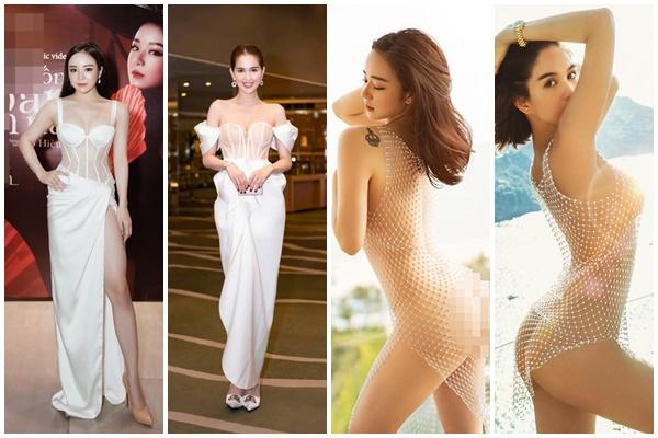 Liên tiếp ăn mặc bắt chước Ngọc Trinh, hot girl ngủ gật Nhã Tiên định soán ngôi nữ hoàng nội y chăng?-12