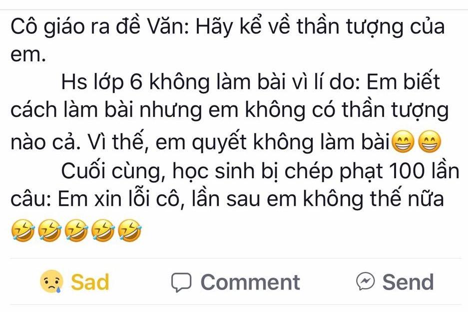 Bị chép phạt 100 lần vì từ chối làm bài văn tả thần tượng-1