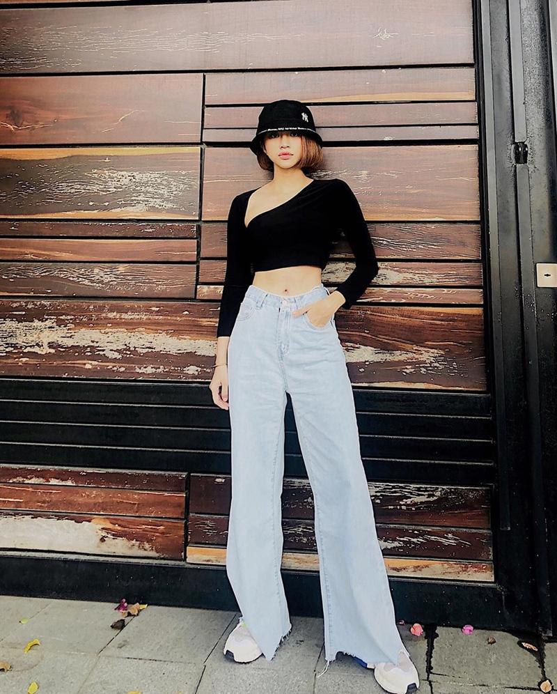 Chi Pu diện áo corset khoe eo nhỏ khó tin - Thúy Vi lăng xê mốt áo như khăn giống Lisa-8