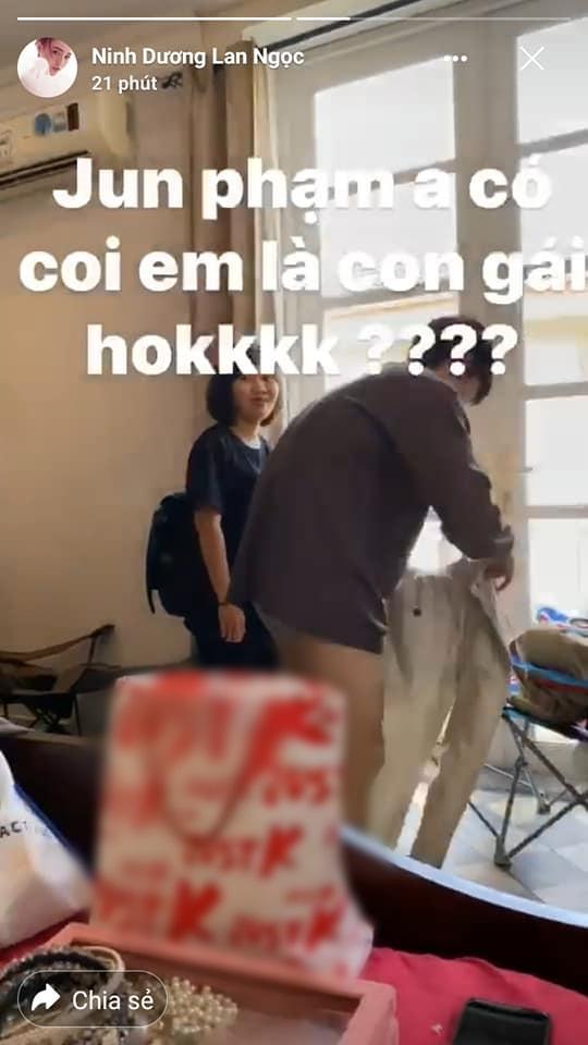 Lan Ngọc kêu trời khi chứng kiến Jun Phạm hồn nhiên thay đồ: Anh có còn coi em là con gái không?-2