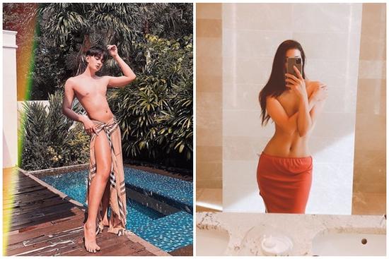 Đào Bá Lộc - Phạm Hương đua nhau lột đồ khoe eo thon