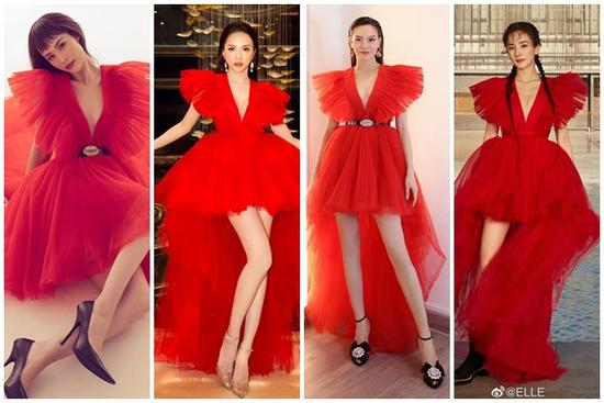 Một chiếc váy có tới chục lần 'đụng hàng' từ Á đến Âu: Người mặc đẹp nhất không ai qua nổi Hương Giang