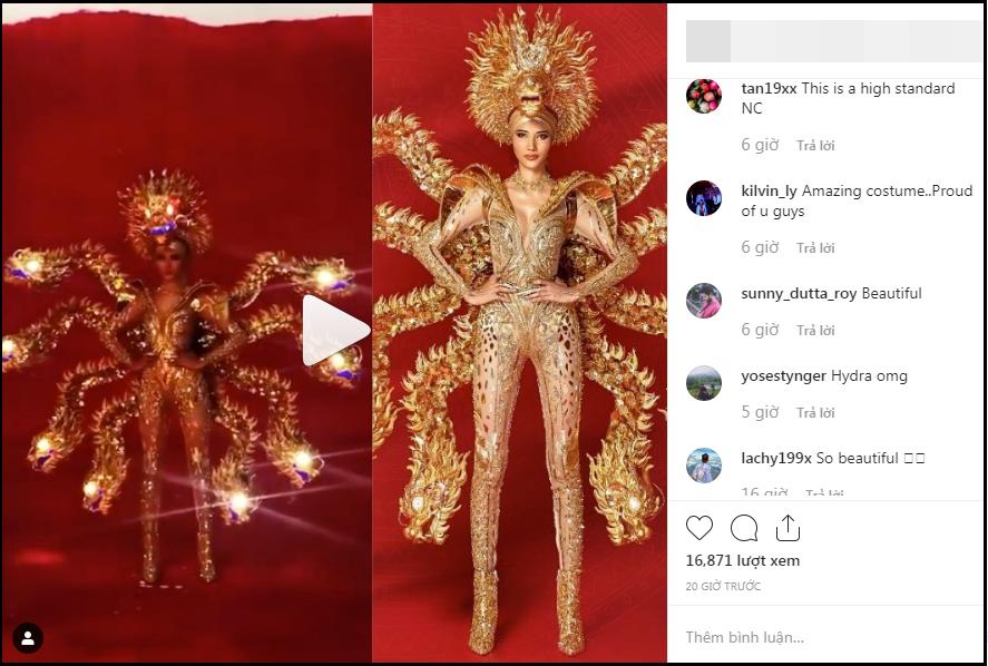 Bản tin Hoa hậu Hoàn vũ 14/11: Khán giả quốc tế nửa khen nửa chê quốc phục của Hoàng Thùy-1