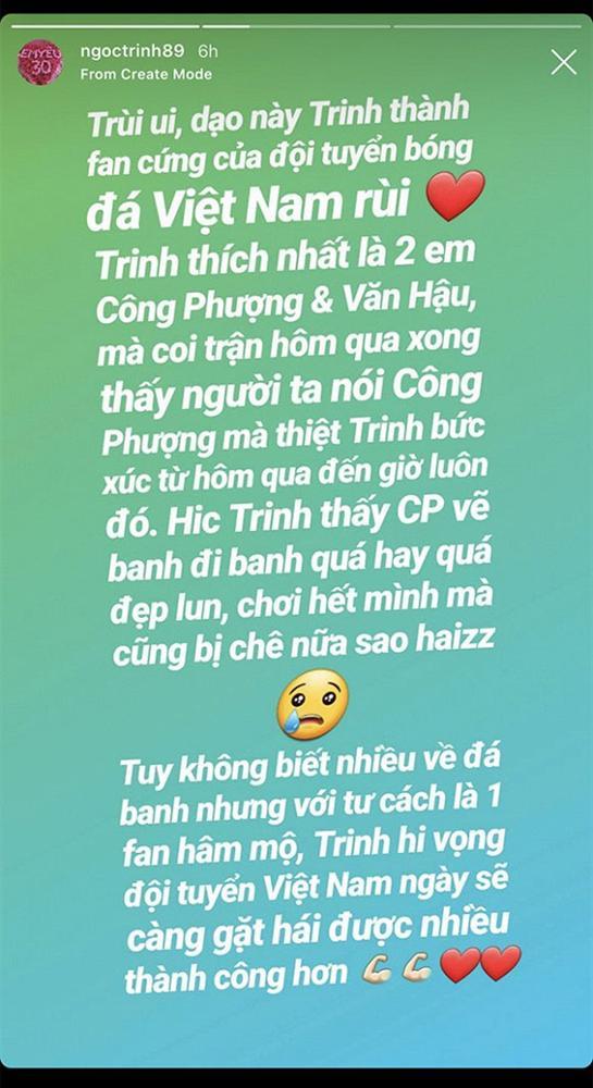 Dù không biết gì về đá bóng, Ngọc Trinh bất ngờ đứng ra bênh vực Công Phượng-3