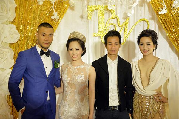 MC Cát Tường và Cát Phượng mặc lạc quẻ trong đám cưới Tiết Cương-5