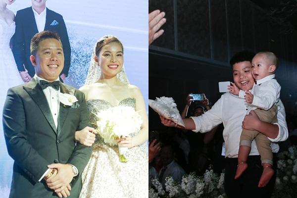 Cô dâu Giang Hồng Ngọc khuyên ông xã bớt nhậu ngay trên lễ đường-1