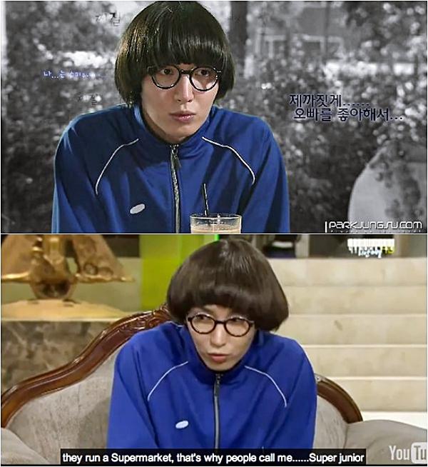 Dù vậy, nam ca sĩ cho thấy sự nhiệt tình và độ chịu chơi khi lấn sân diễn xuất bằng vai khách mời trong sitcom "All My Love". Anh chàng vào vai một chàng trai khờ khạo, nhút nhát, tự ti về ngoại hình. Mái tóc bát úp siêu ngố cùng trang phục thảm họa đã xóa sạch hình tượng idol bảnh bao thường thấy.