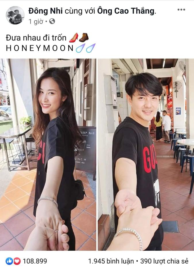 Vợ chồng son Đông Nhi - Ông Cao Thắng đưa nhau đi trốn sau đám cưới cổ tích-2