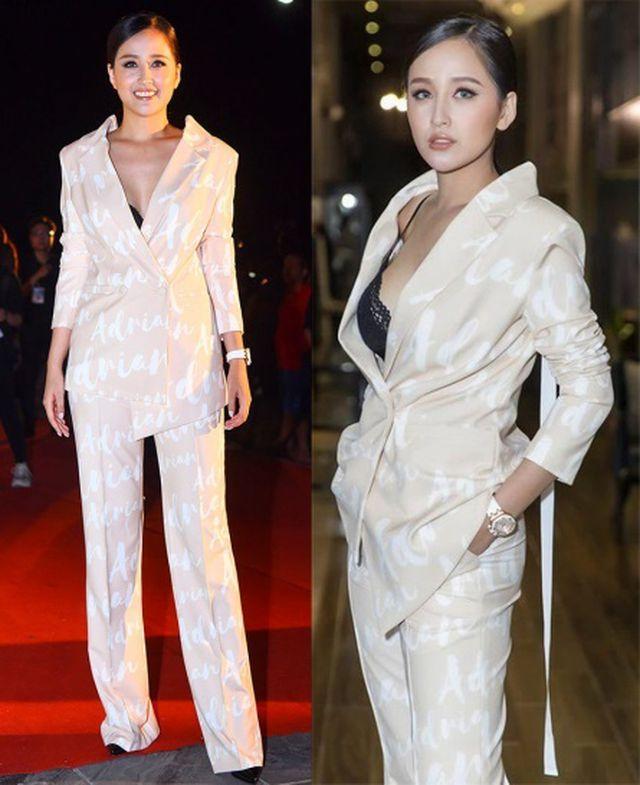 Mai Phương Thúy khoác hờ áo vest, phô diễn vòng 1 căng tròn không nội y-5