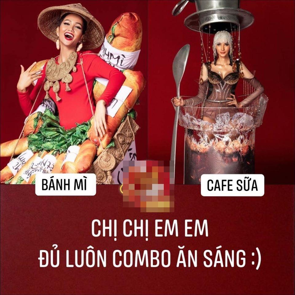 HHen Niê mang Bánh mì dự thi Miss Universe, Hoàng Thùy sẵn sàng Cafe phin sữa đá cho đủ combo ăn sáng-1